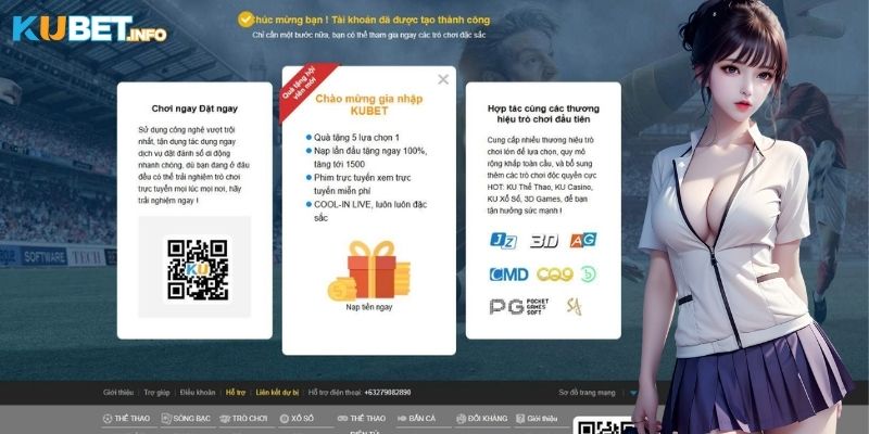 Bước 1: Truy cập trang chủ chính của nhà cái Kubet